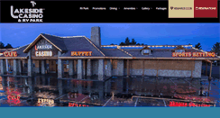 Desktop Screenshot of lakesidecasinopahrump.com