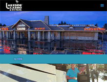 Tablet Screenshot of lakesidecasinopahrump.com